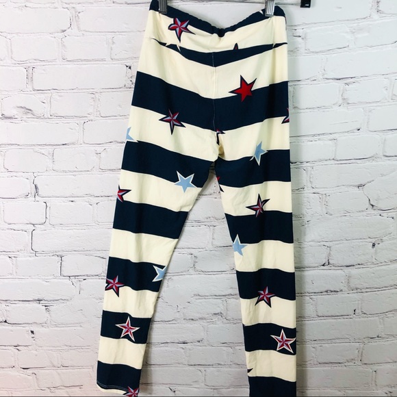 LuLaRoe Pants - LulaRoe:❤️🤍💙  Patriotic leggings Size: One-Size